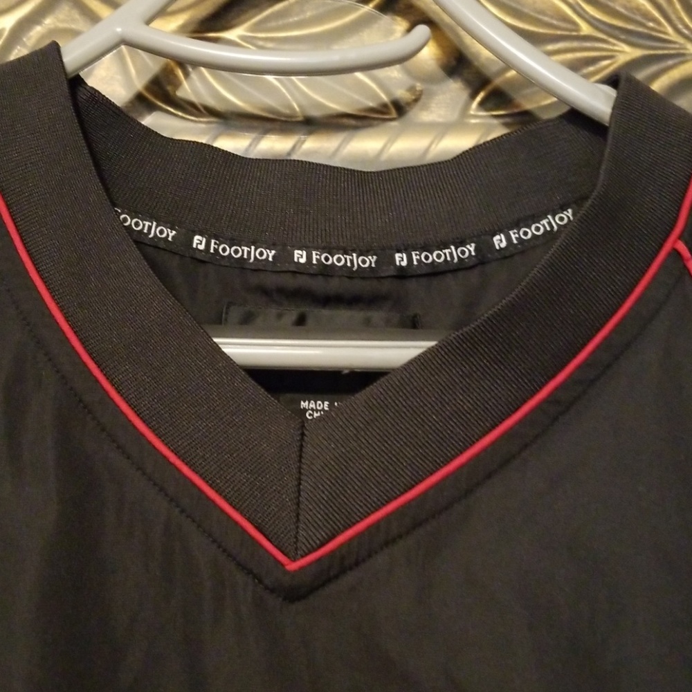 Footjoy V Neck Poly Pullover Rain Jacket G228:7:91 - image 2